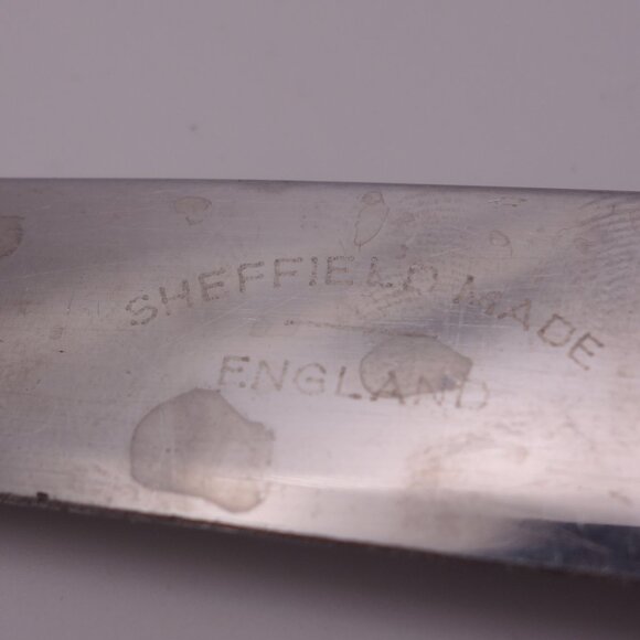 Set of Four(4) Sheffield Made England Stainless Steel Bone Handle Steak Knives - Picture 7 of 13